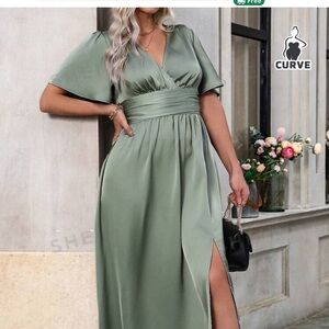 Sage green dress